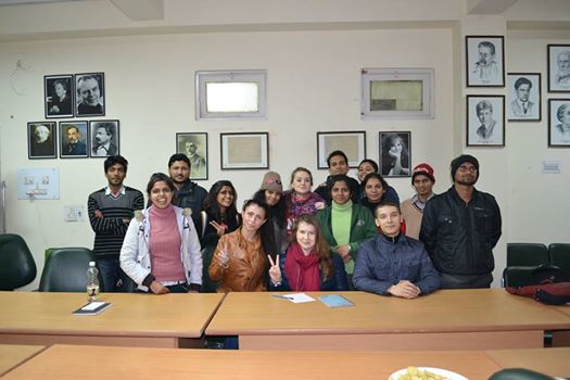 12 January,2015 New Delhi,India. The Department of Slavonic& Finno-Ugrian Studies. Coming in terms between RSUH and DU. Dr. Rashmi Joshi(Head of the Department of Slavonic& Finno-Ugrian Studies)