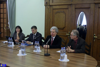 Встреча ректора РГГУ Е.И. Пивовара с делегацией из стран СНГ и представителями Россотрудничества